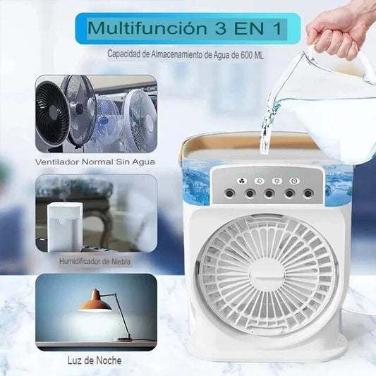 Ventilador 3 en 1: Enfriamiento Versátil para Cualquier Espacio | Portátil, Silencioso y Eficiente